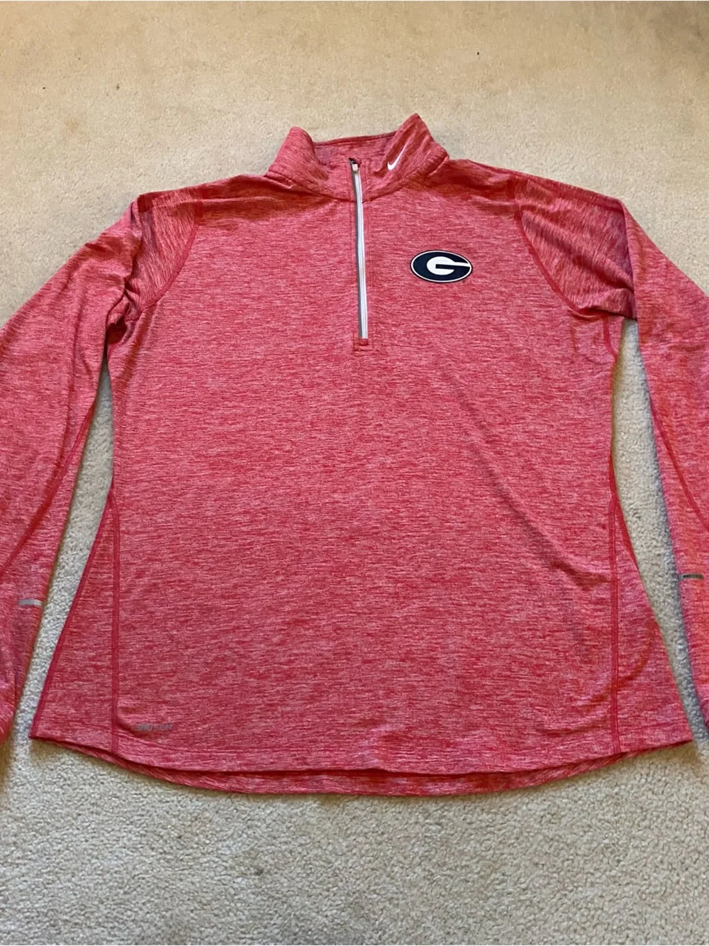Nike Dri-FIT Georgia Bulldogs Women’s Quarter-Zip Pullover Official NCAA Size XL
